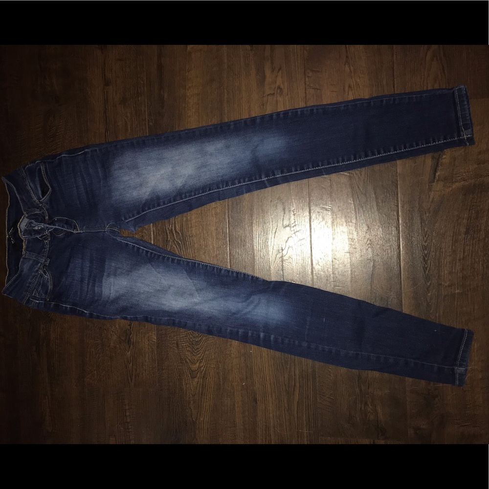 Navy blue skinny jeans